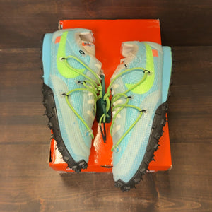 Nike Waffle Racer Off-White Vivid Sky (Women's) - Image 2
