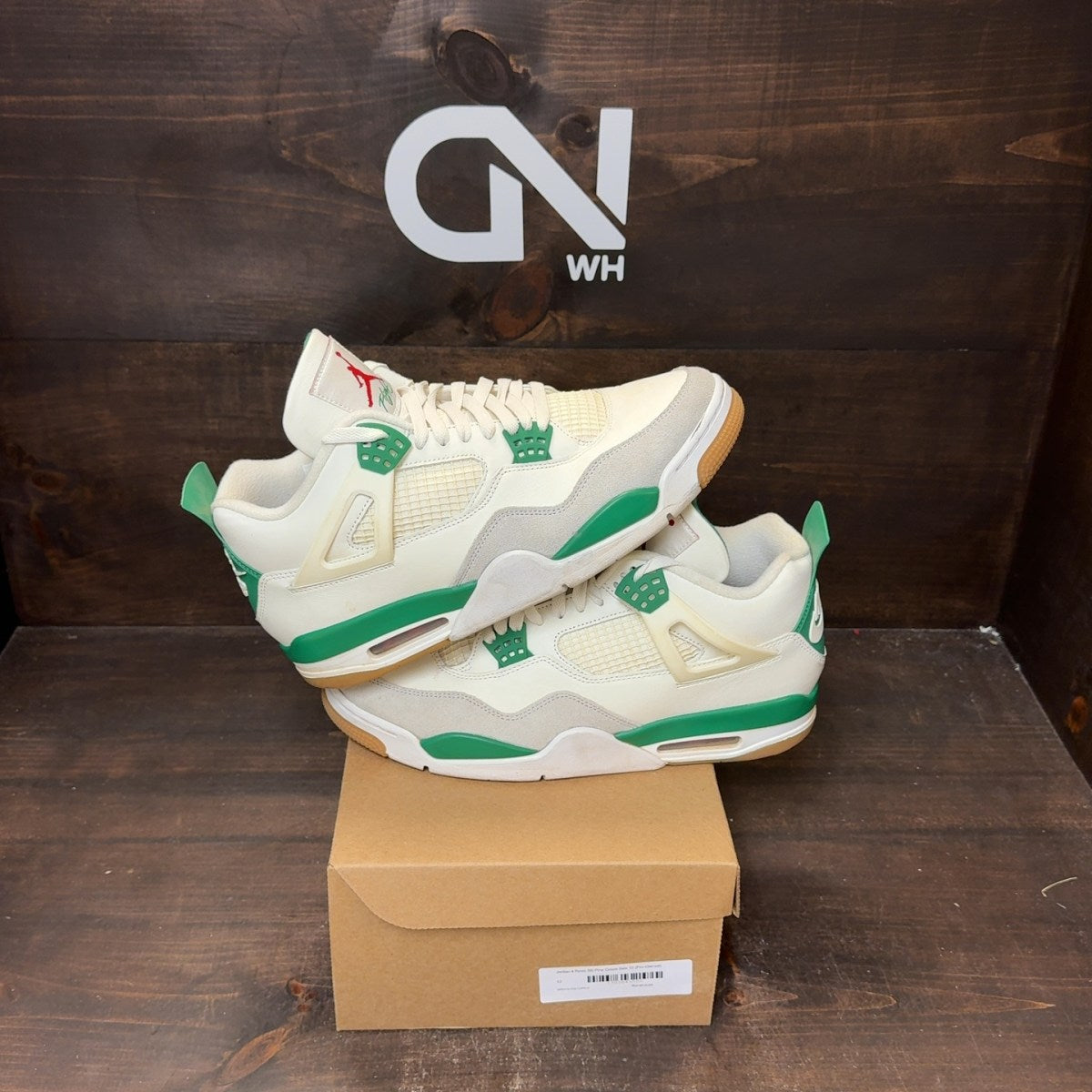 Jordan 4 Retro SB Pine Green Size 12 (Pre-Owned) - Image 1