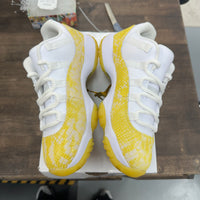 Yellow Snakeskin Jordan 11 Low (W) (USED)
