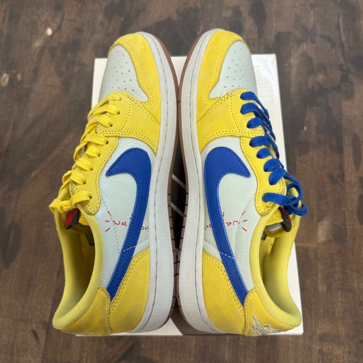 Jordan 1 Retro Low OG SP Travis Scott Canary (Women's) - Image 6