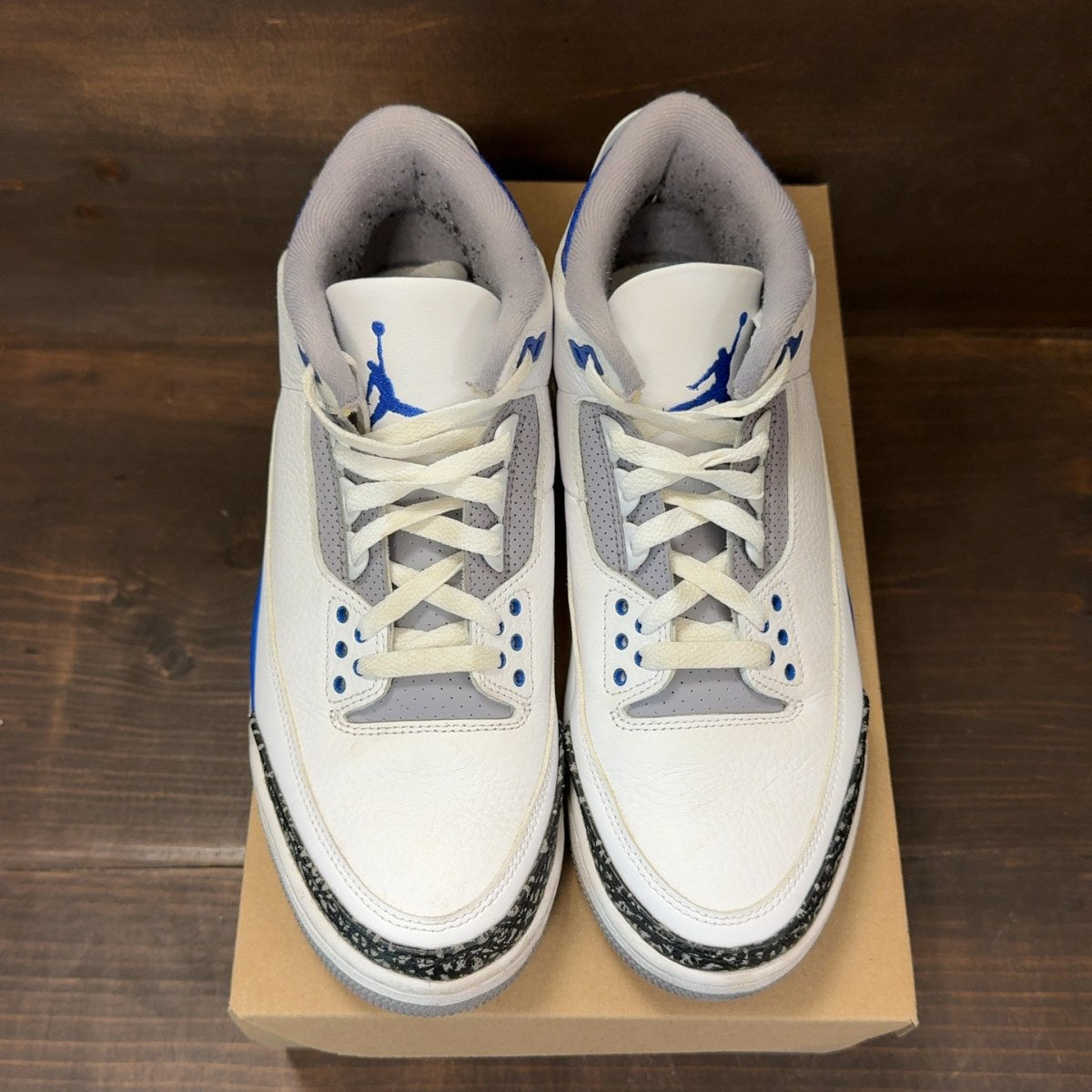 Jordan 3 Retro Racer Blue Size 9 (Pre-Owned) - Image 3