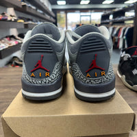 Cool Grey Jordan 3 Retro (Used,No Box)