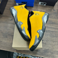 University Gold Ferrari Jordan 14 Retro (USED, No Box)