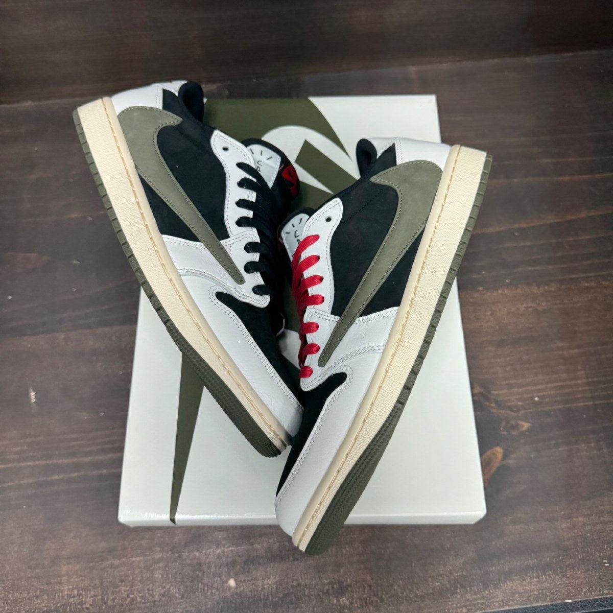 Jordan 1 Retro Low OG SP Travis Scott Olive (Women's) - Image 2