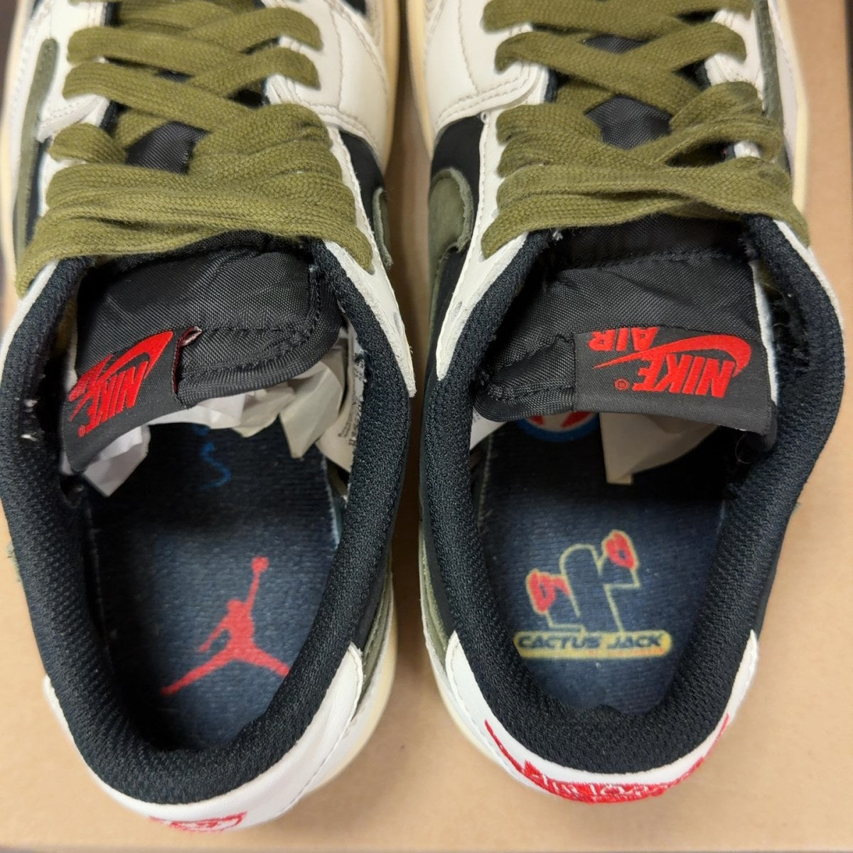 Jordan 1 Retro Low OG SP Travis Scott Olive (Women's) Size 8W (Pre-Owned) - Image 6