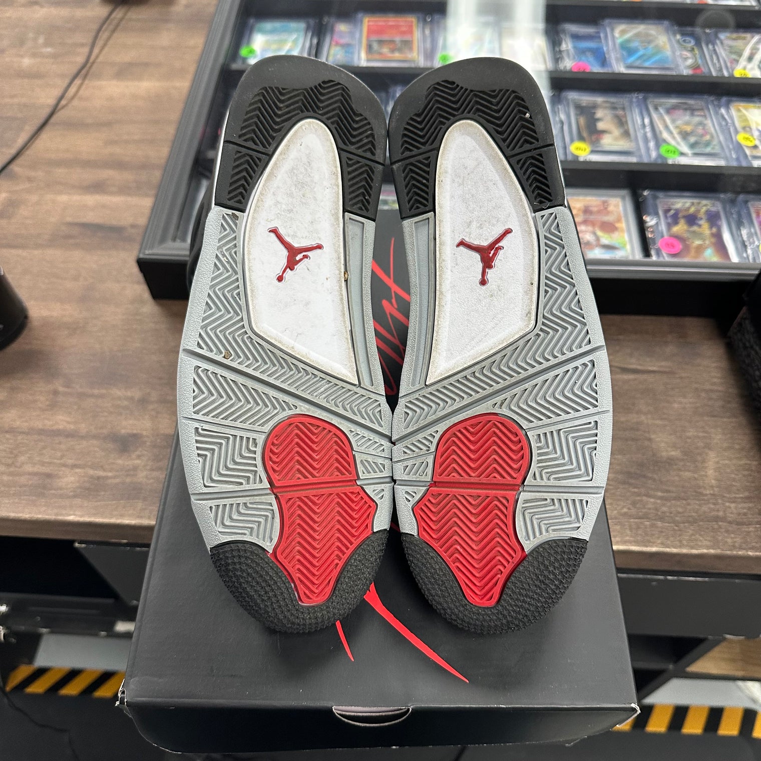 Black Canvas Jordan 4 (Lightly Worn)