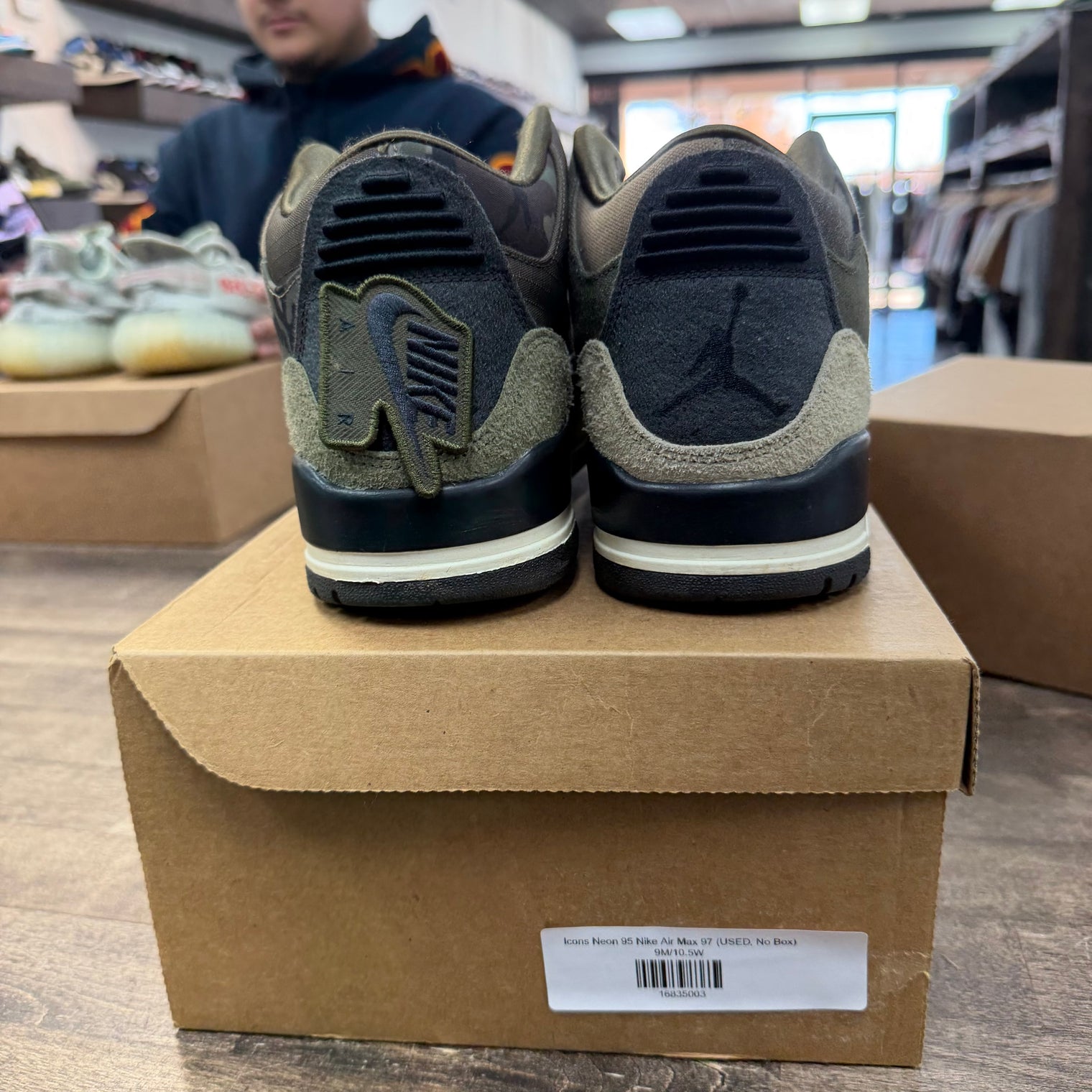 Jordan 3 Retro Patchwork Camo (USED, No Box)