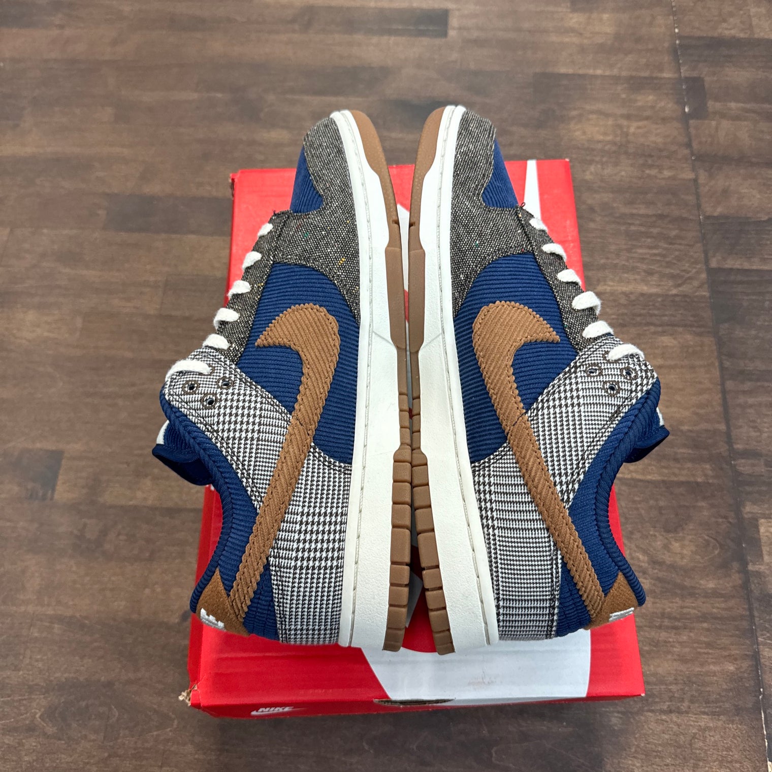 Tweed Midnight Navy Dunk Low (USED)