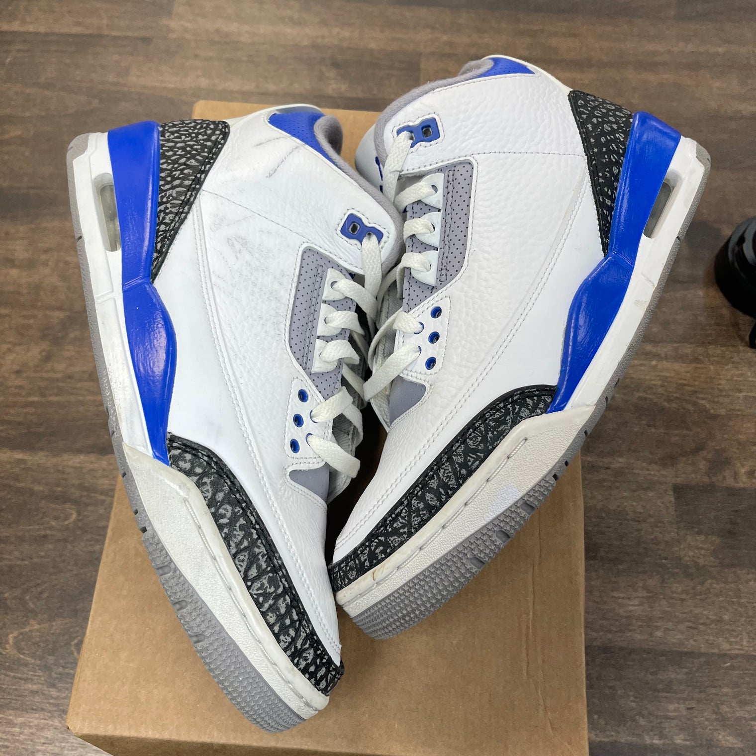 Racer Blue Jordan 3 (USED,No Box)