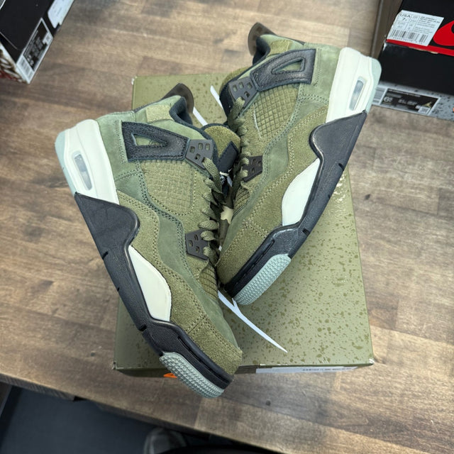 Jordan 4 Retro SE Craft Medium Olive (GS) Size 6.5Y (Pre-Owned) - Image 1