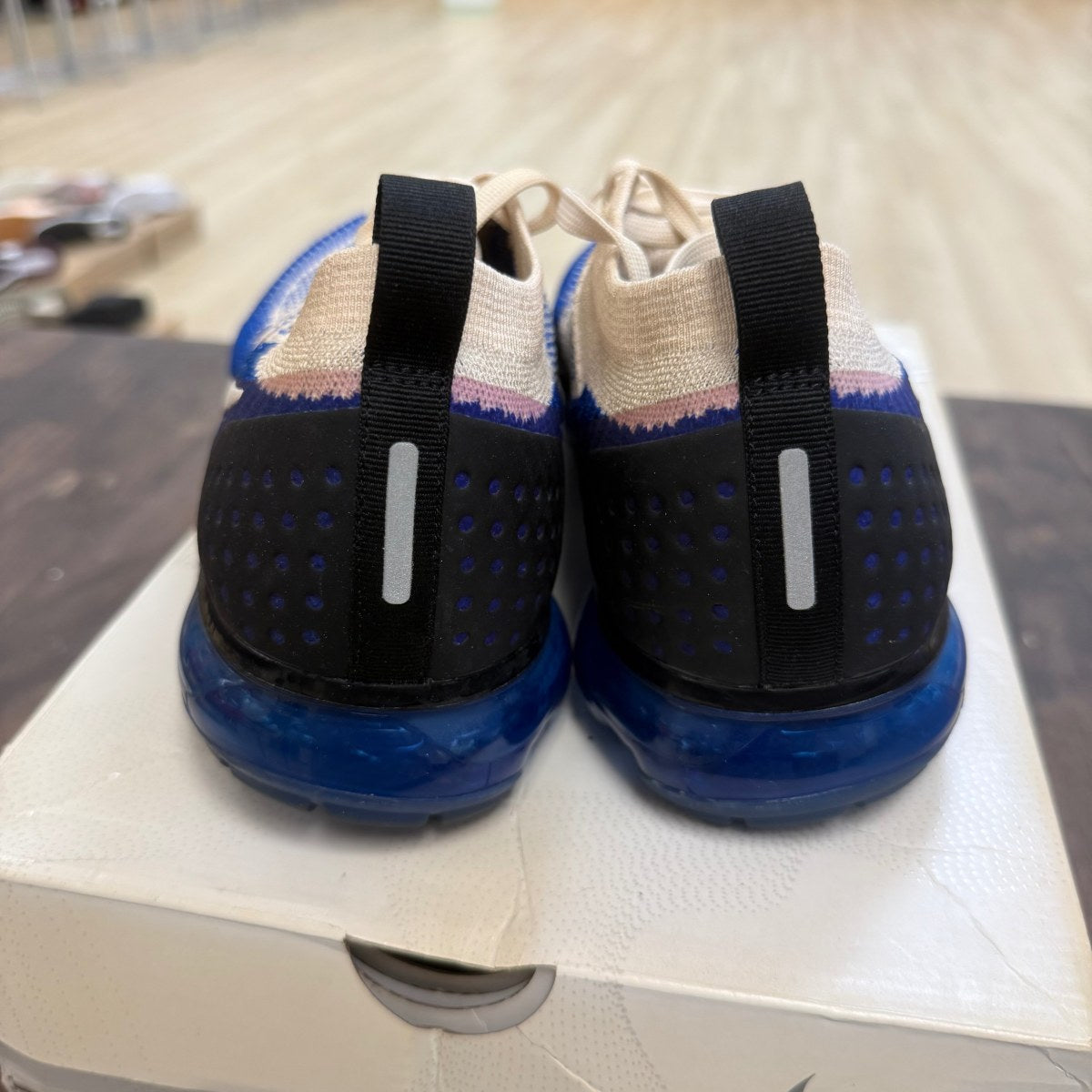 Nike Air VaporMax 2 Light Cream Racer Blue - Image 4