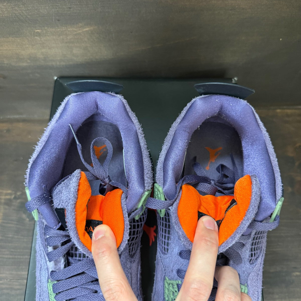 Jordan 4 Retro Canyon Purple (Women's) - Image 4