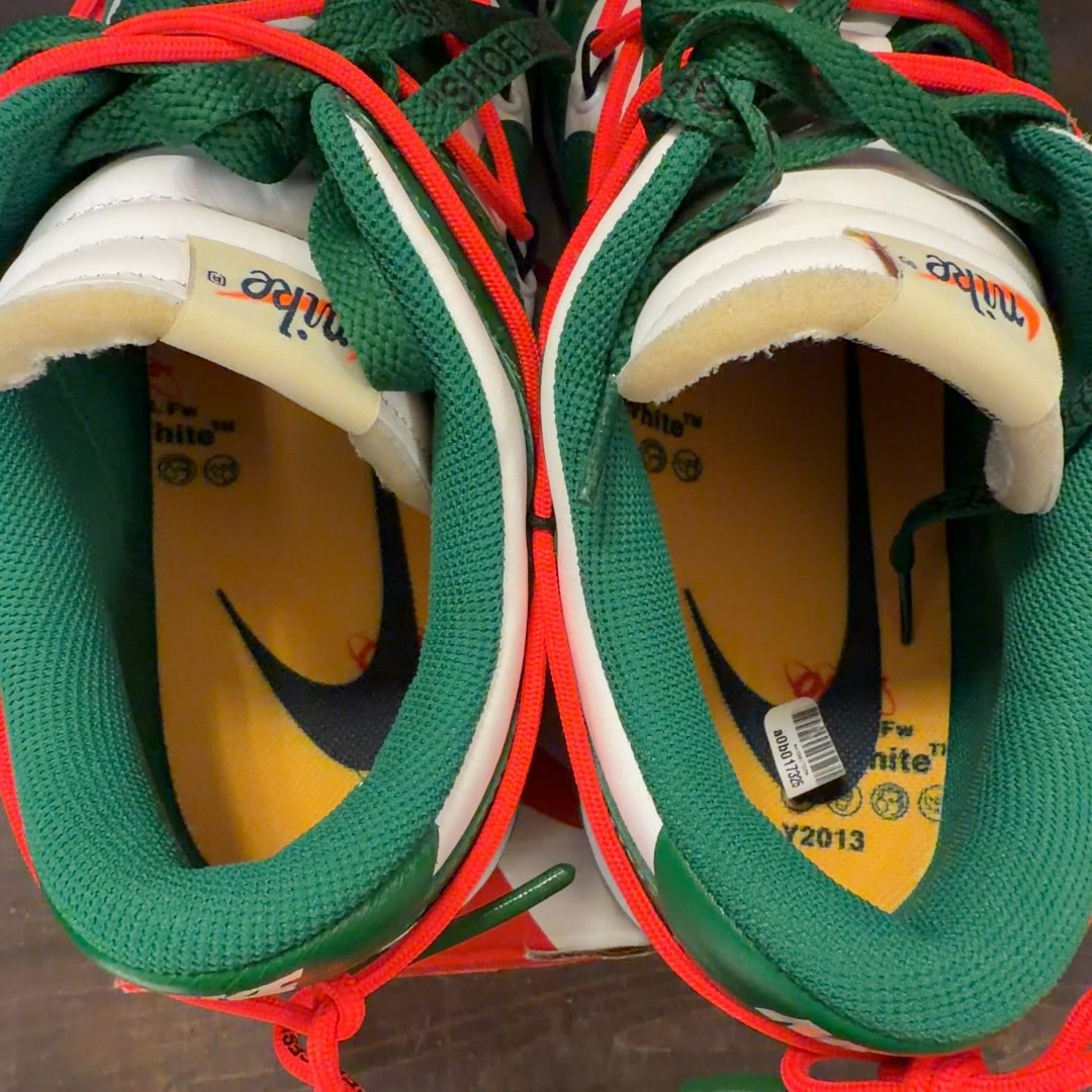 Nike Dunk Low Off-White Pine Green Size 13 (Pre-Owned) - Image 5