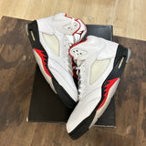Jordan 5 Retro Fire Red Silver Tongue (2020) - Image 1