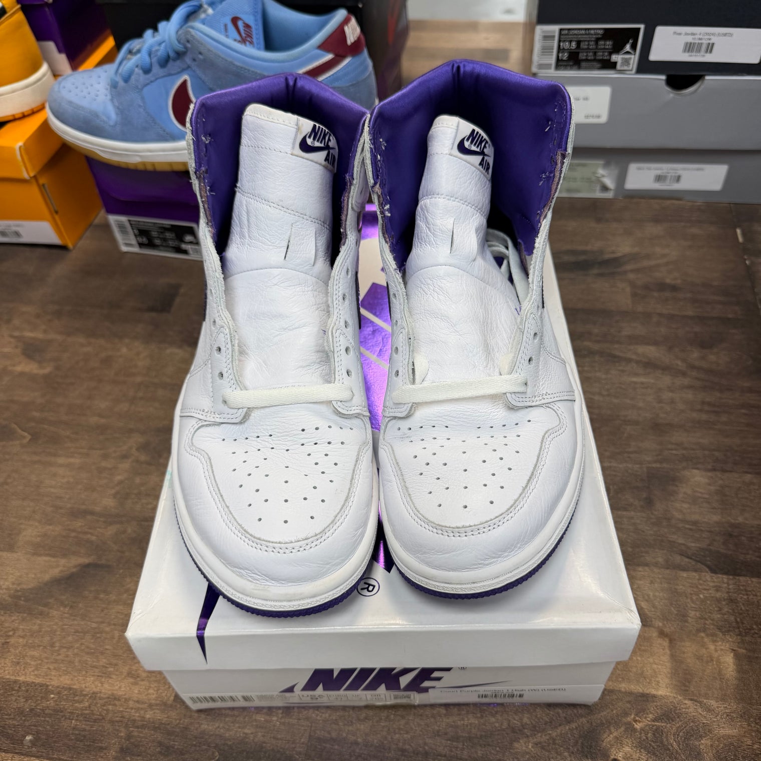 Court Purple Jordan 1 High (W) (USED)