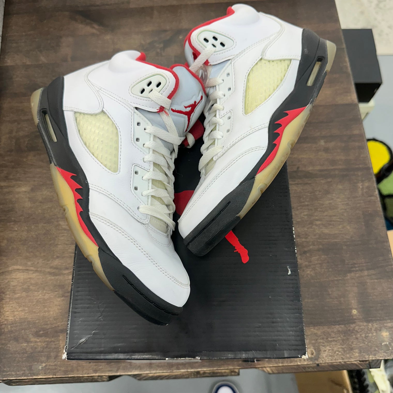 Fire Red Jordan 5 (GS) (USED, No Box)