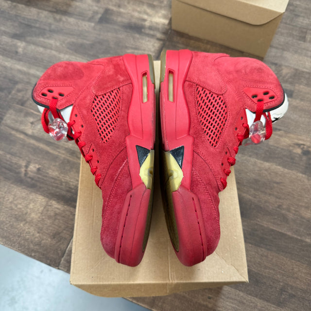 Red Suede Jordan 5 Retro (USED, No Box)