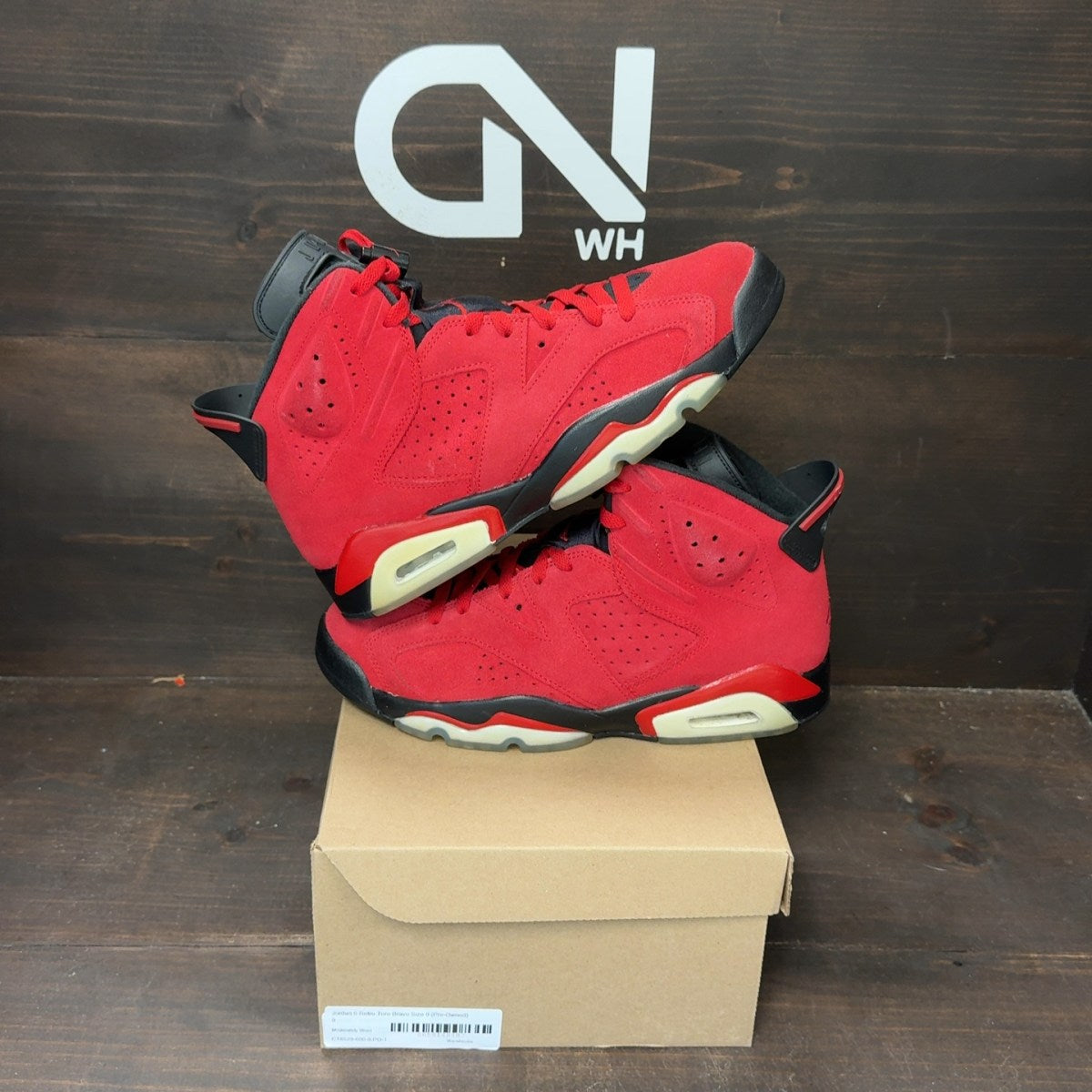 Jordan 6 Retro Toro Bravo Size 9 (Pre-Owned) - front
