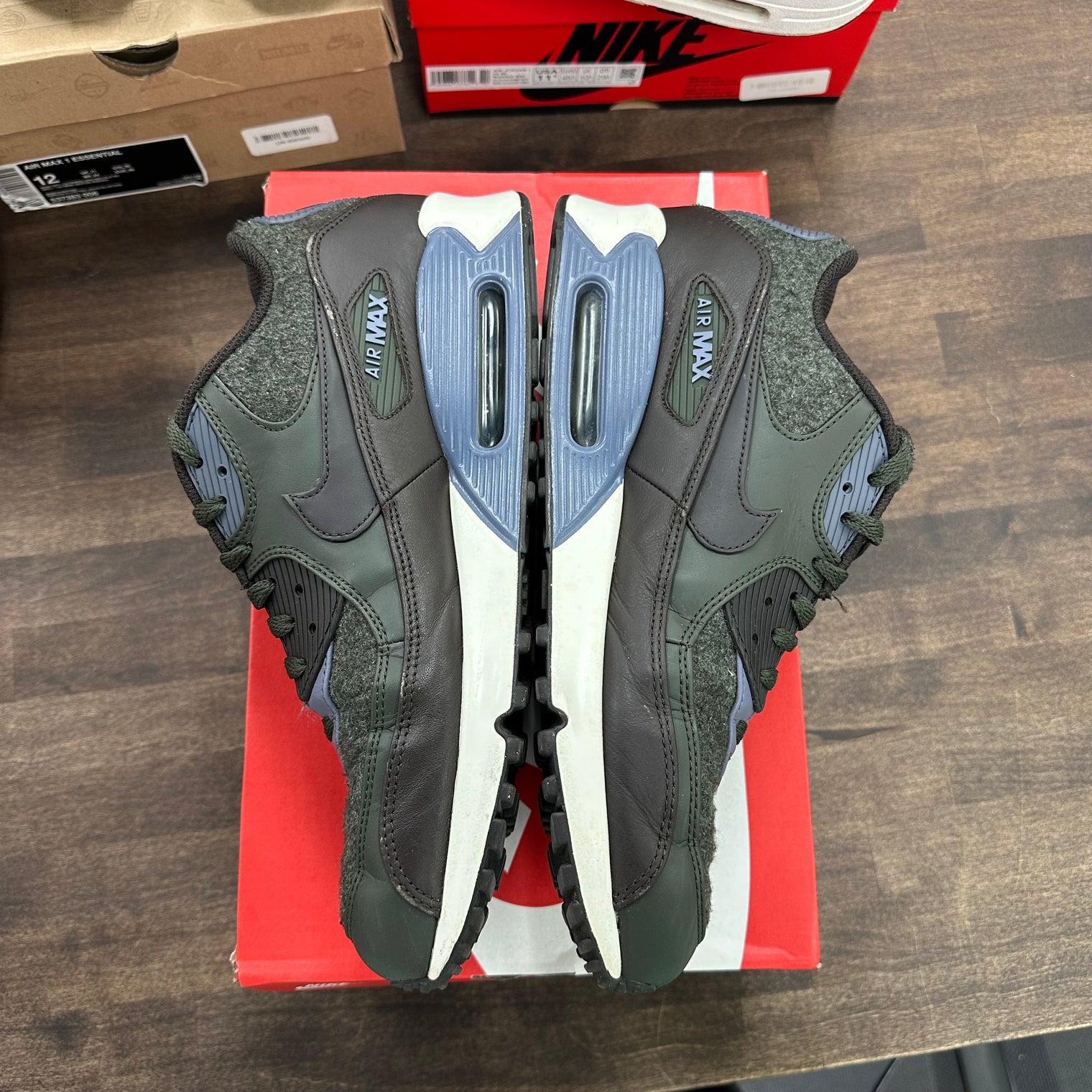 Wool Sequoia Nike Air Max 90 (USED, Replacement Box)