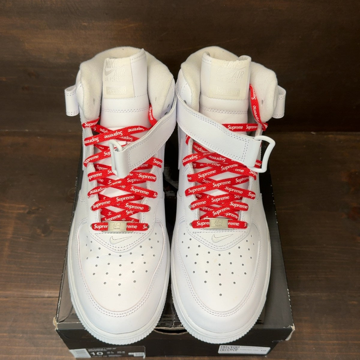 Nike Air Force 1 Mid Supreme White - Image 3
