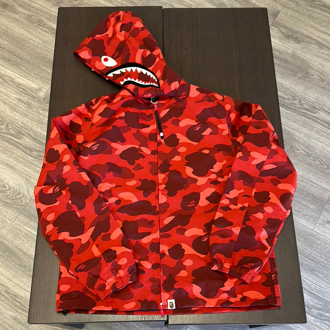 Bape Shark Shell Jacket Red (Used)