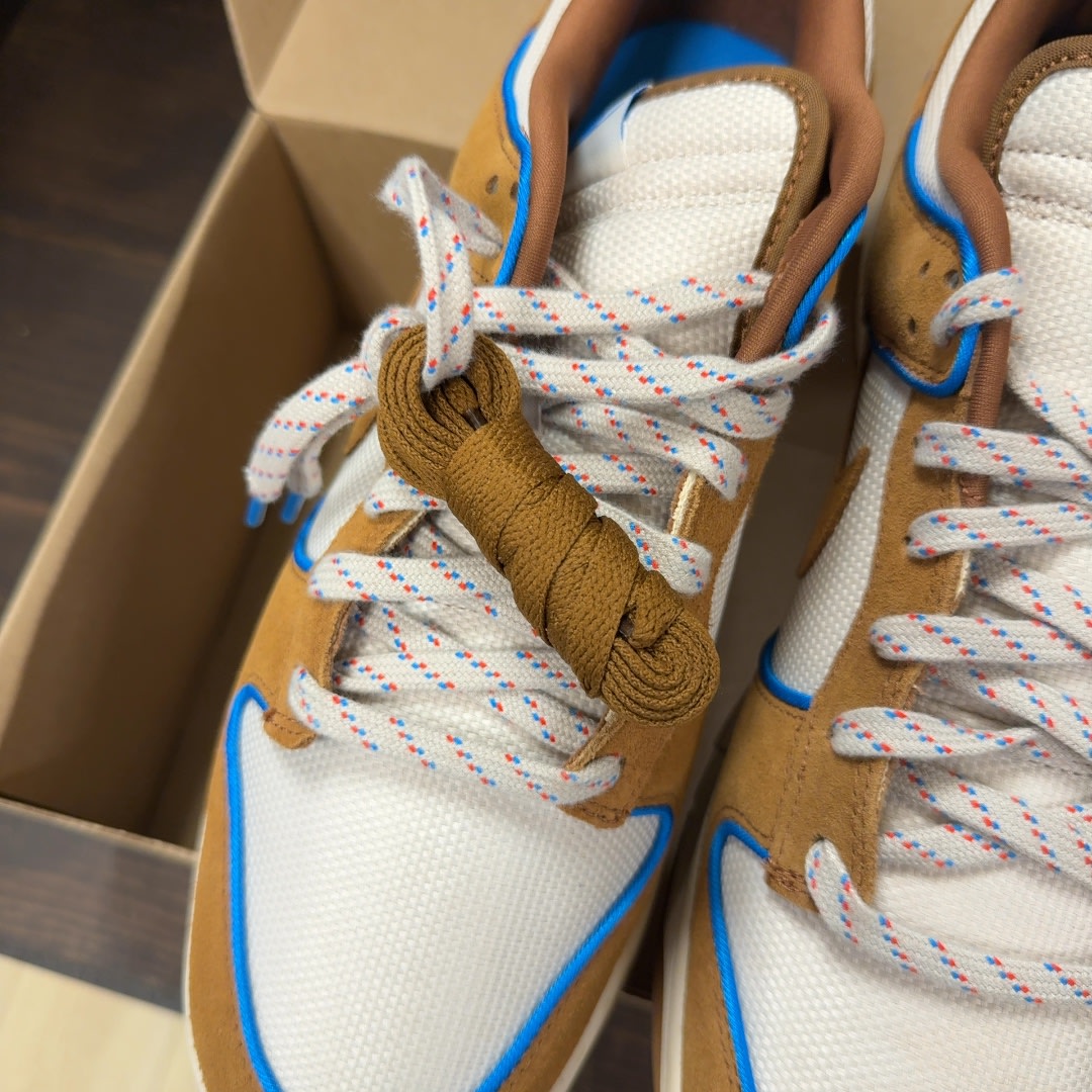 Nike Dunk Low Retro Premium Light British Tan Size 12.5 (Pre-Owned) - Image 8