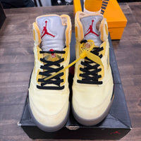 Off-White Sail Jordan 5 (USED)