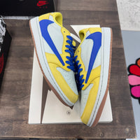 (W) Canary Travis Scott Jordan 1 Low OG SP (Lightly Worn)