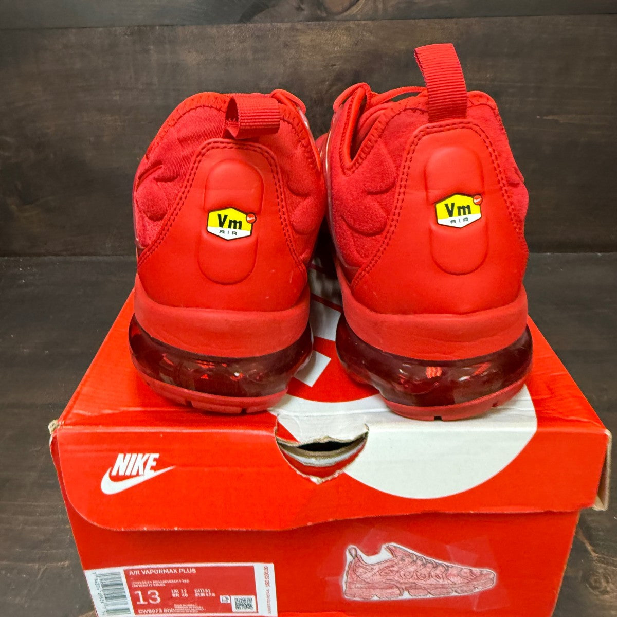 Nike Air VaporMax Plus Triple Red - Image 5