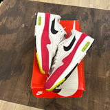 Nike Air Max 1 White Black Volt Rush Pink - Image 1