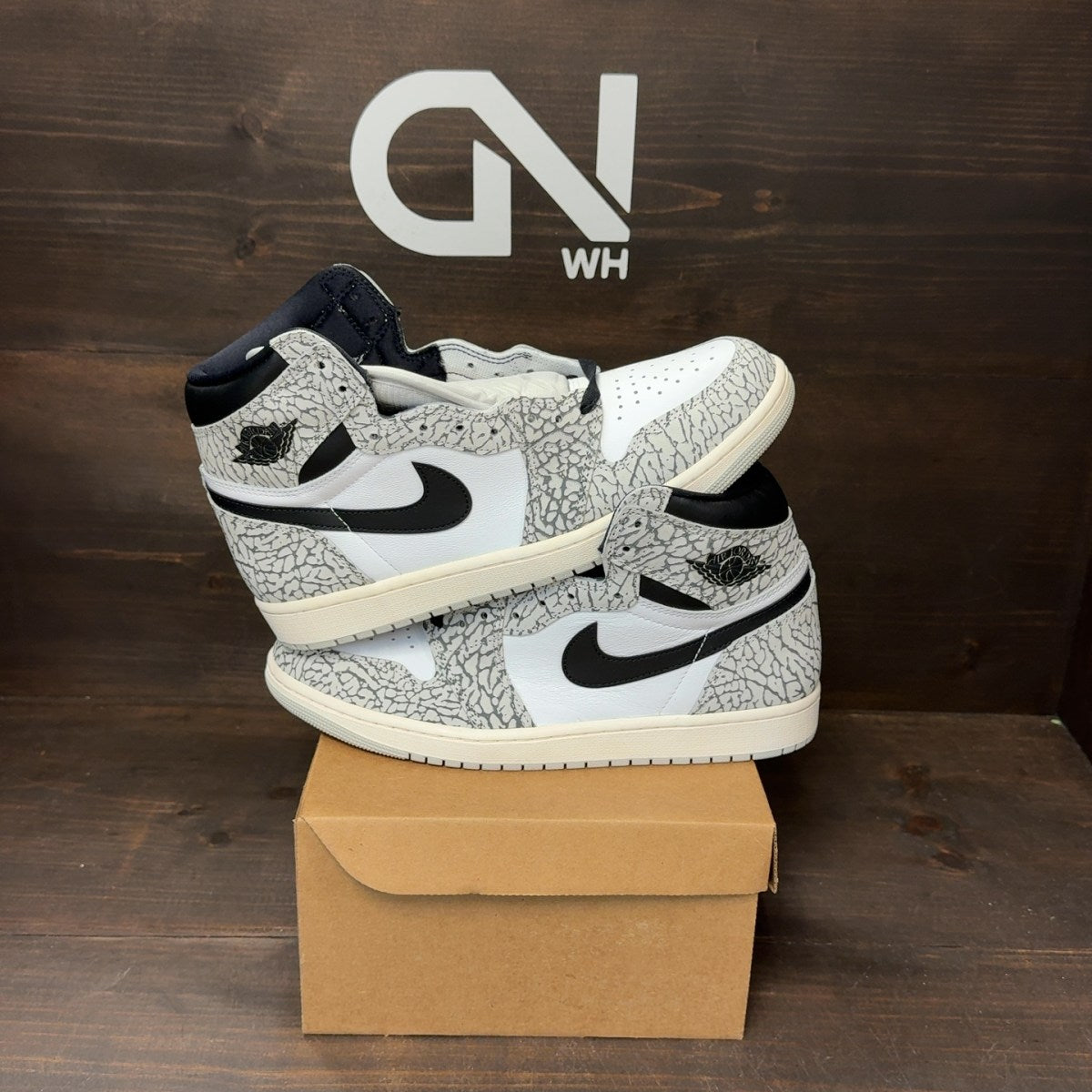 Jordan 1 Retro High OG White Cement Size 10.5 - Image 1
