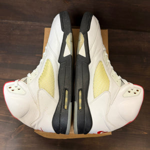 Jordan 5 Retro Fire Red Silver Tongue (2020) Size 15 (Pre-Owned) - Image 5