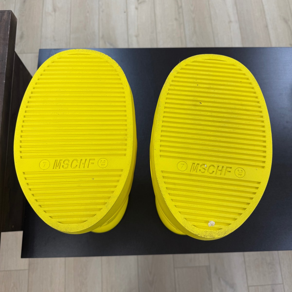MSCHF x Crocs Big Red Boot (Yellow) Size 7 (Pre-Owned) - Image 9