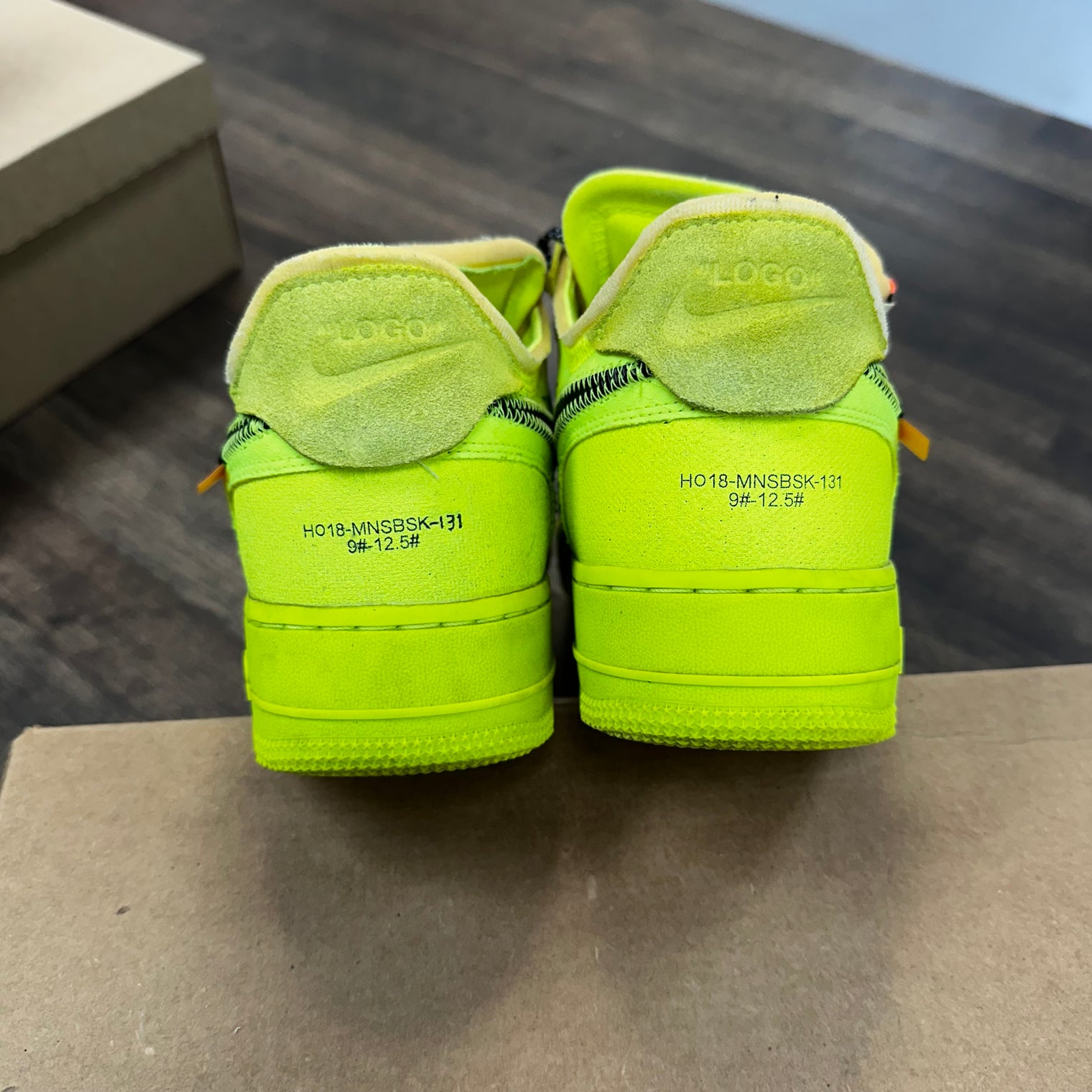 Volt Off-White Nike Air Force 1 (USED,No Box)