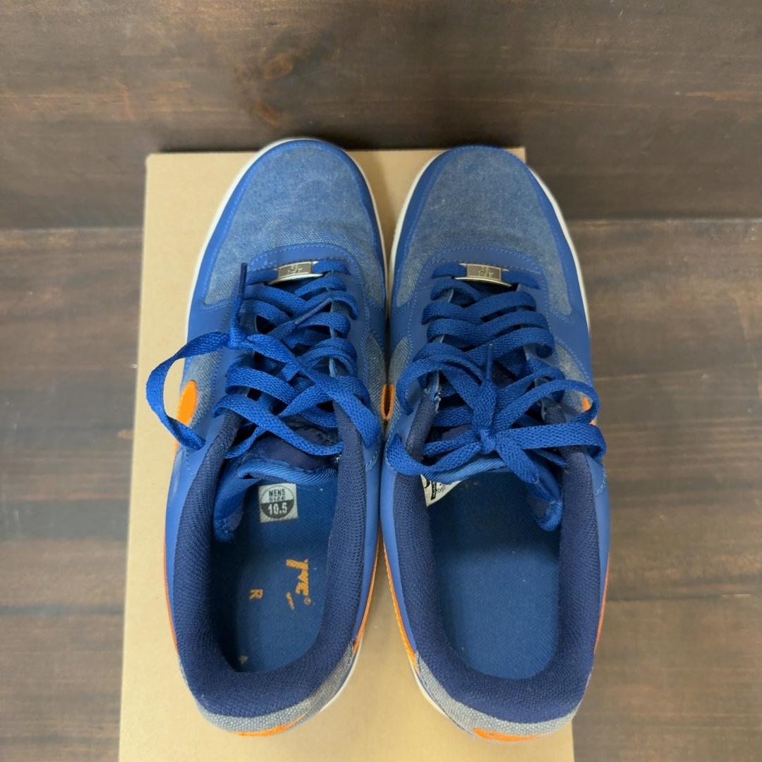 Blue Yellow Swoosh Nike Air Force 1 Low Size 10.5 (Pre-Owned) - Image 5