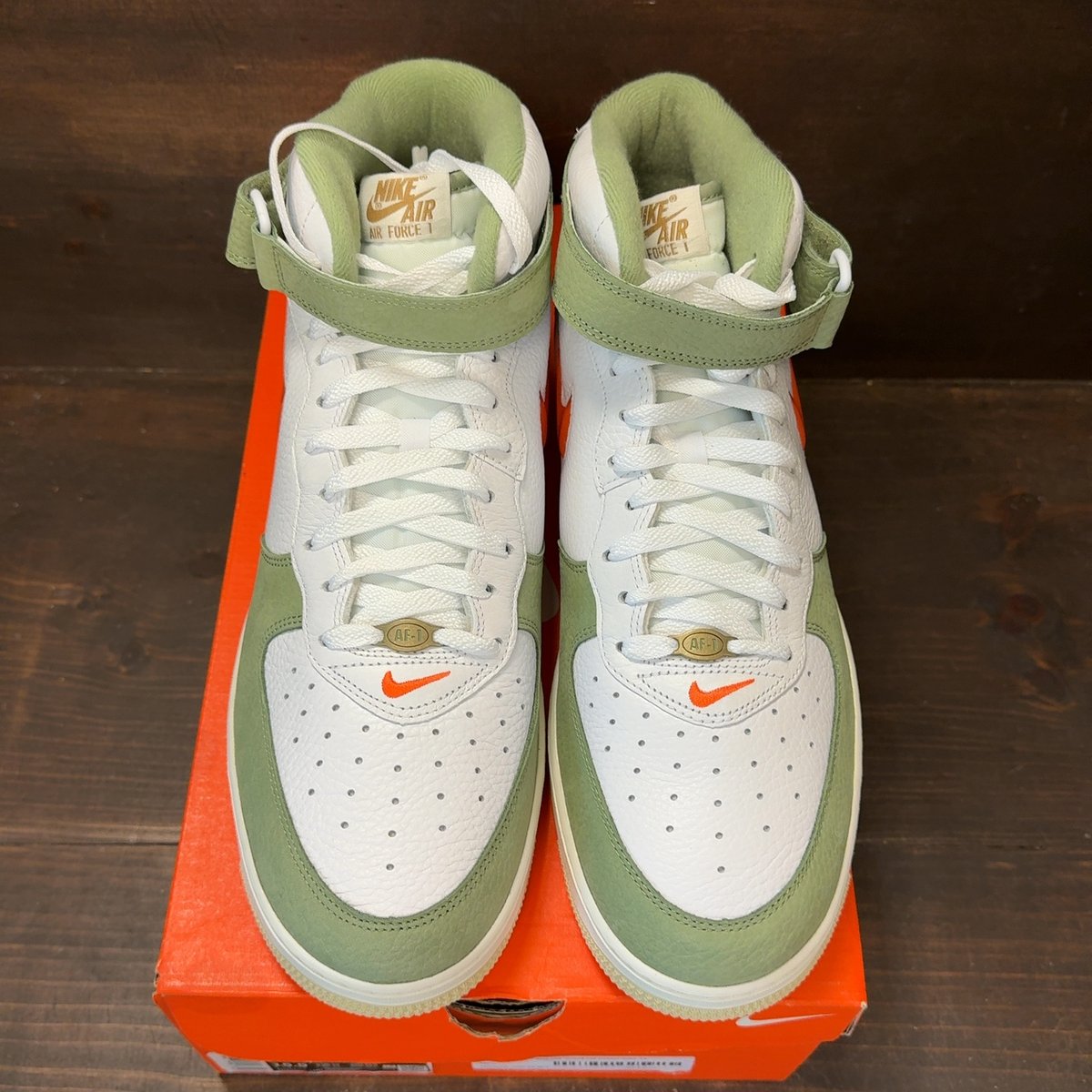 Nike Air Force 1 Mid QS Jewel Oil Green Size 14 - tag