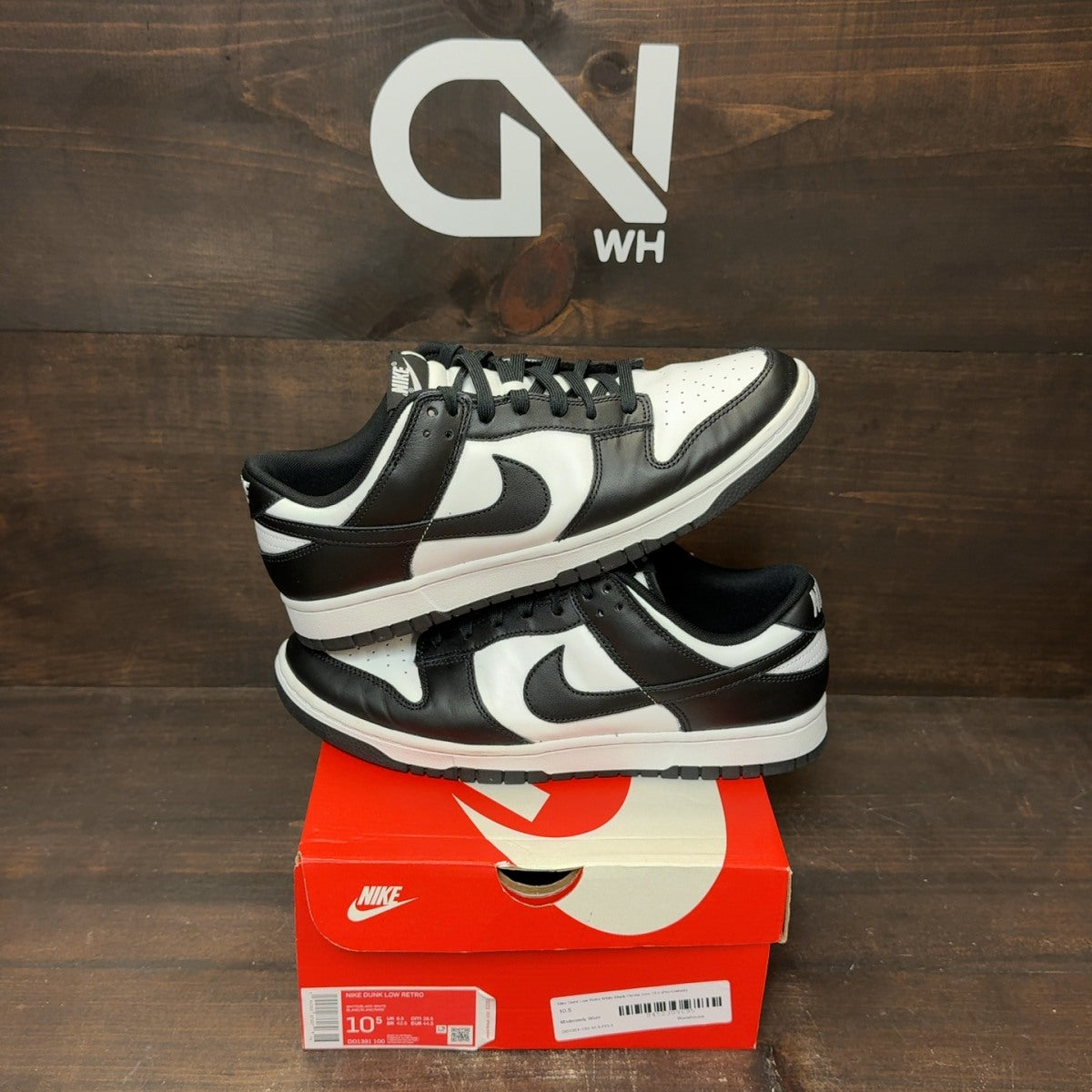 Nike Dunk Low Retro White Black Panda - Image 1