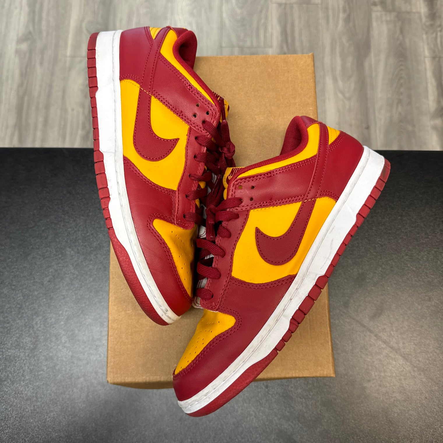 Midas Gold Nike Dunk Low (USED;NO BOX)