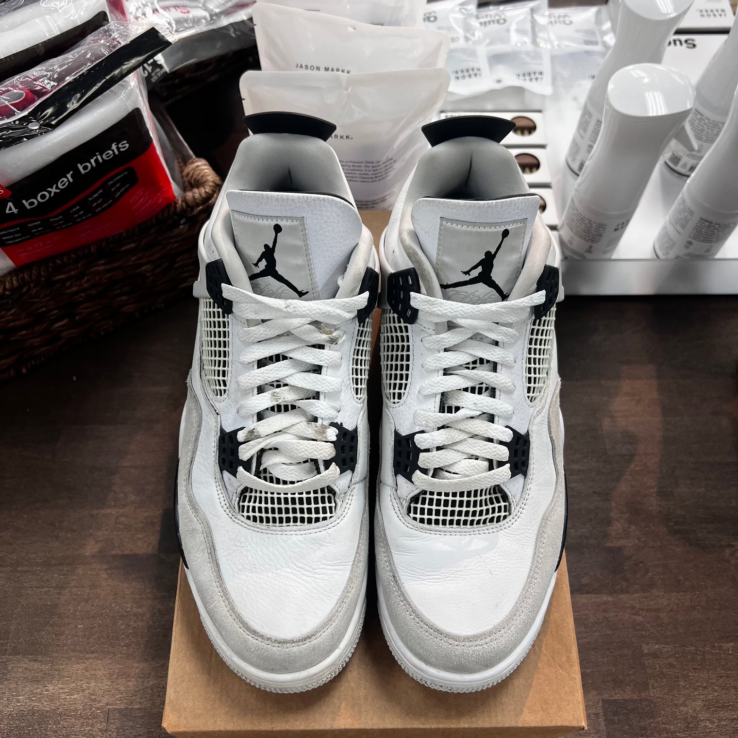 Military Black Jordan 4 (USED, No Box)
