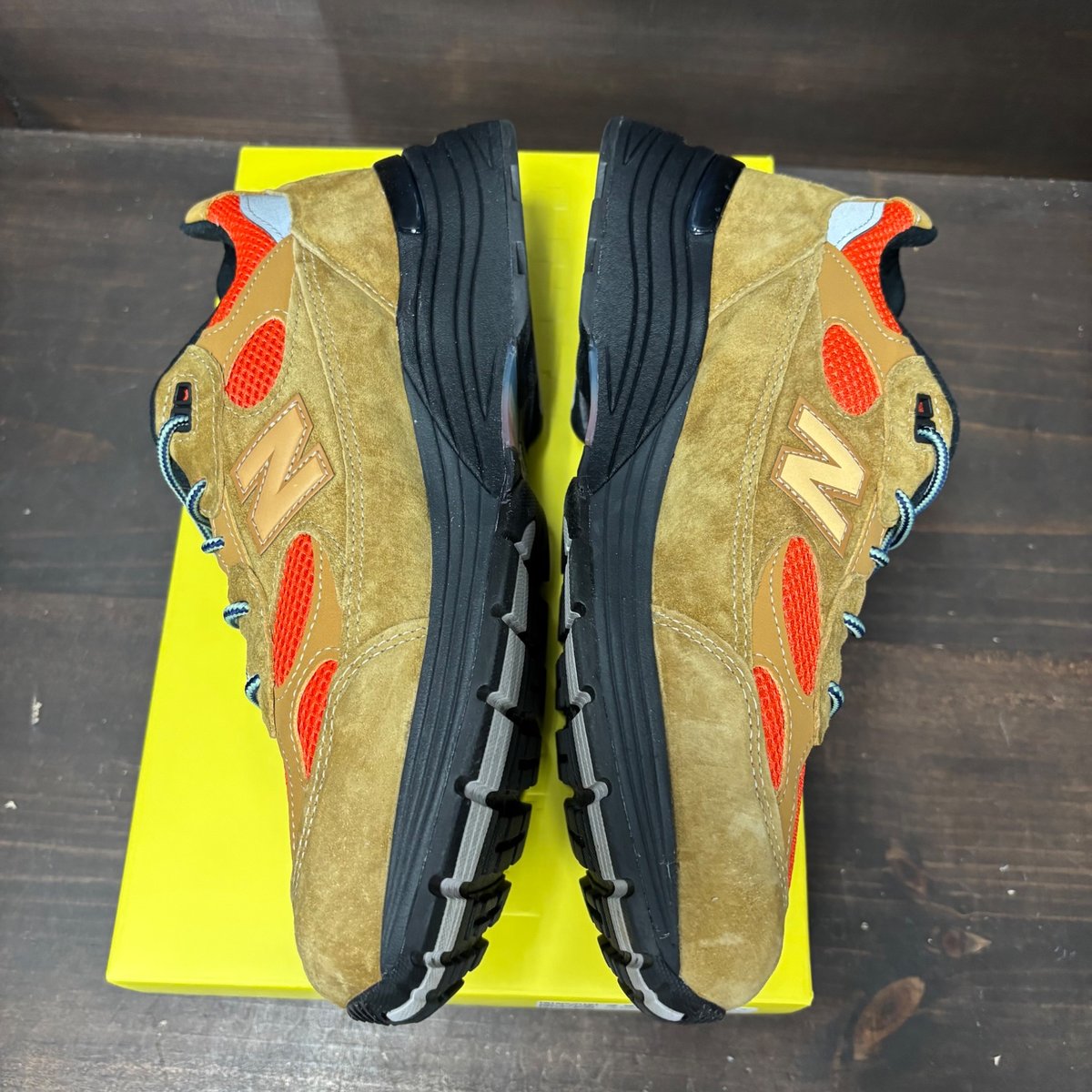 New Balance 992 MiUSA Action Bronson Tiger Eye Size 10.5 (Pre-Owned) - tag