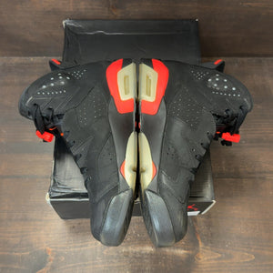 Jordan 6 Retro Infrared Black (2014) Size 10 (Pre-Owned) - aux