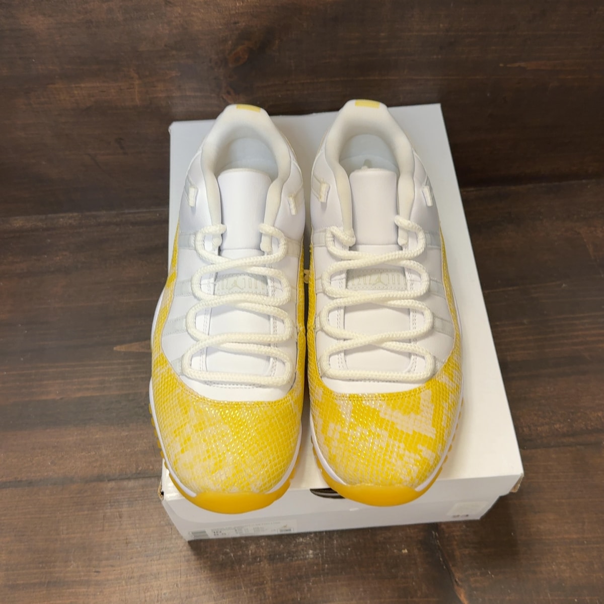 Jordan 11 Retro Low Yellow Snakeskin (Women's) - Image 3