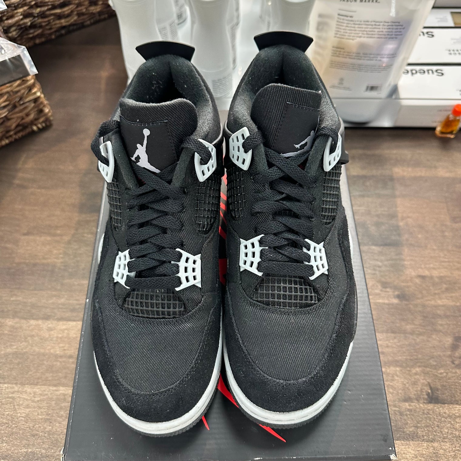 Black Canvas Jordan 4 Retro (USED)