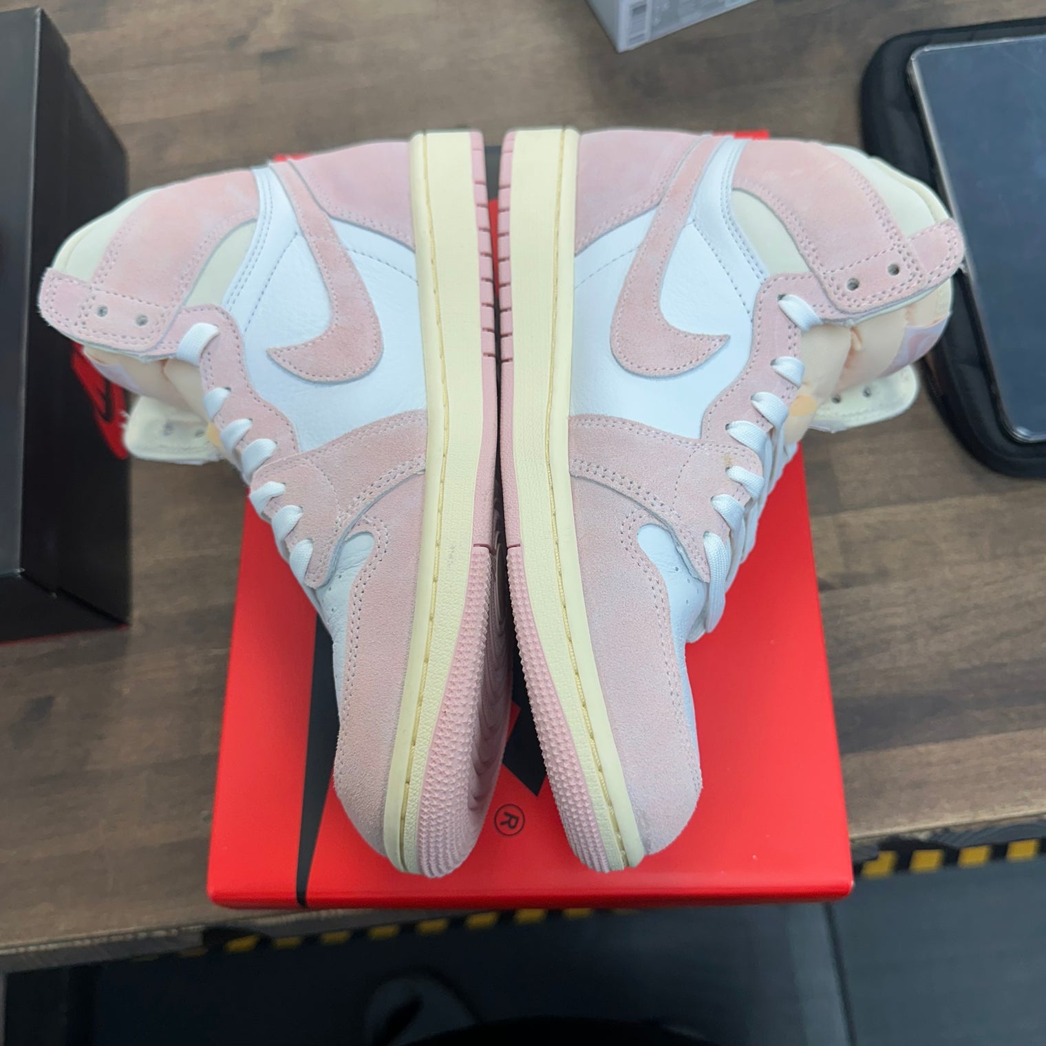 Washed Pink Jordan 1 High (W) (USED)