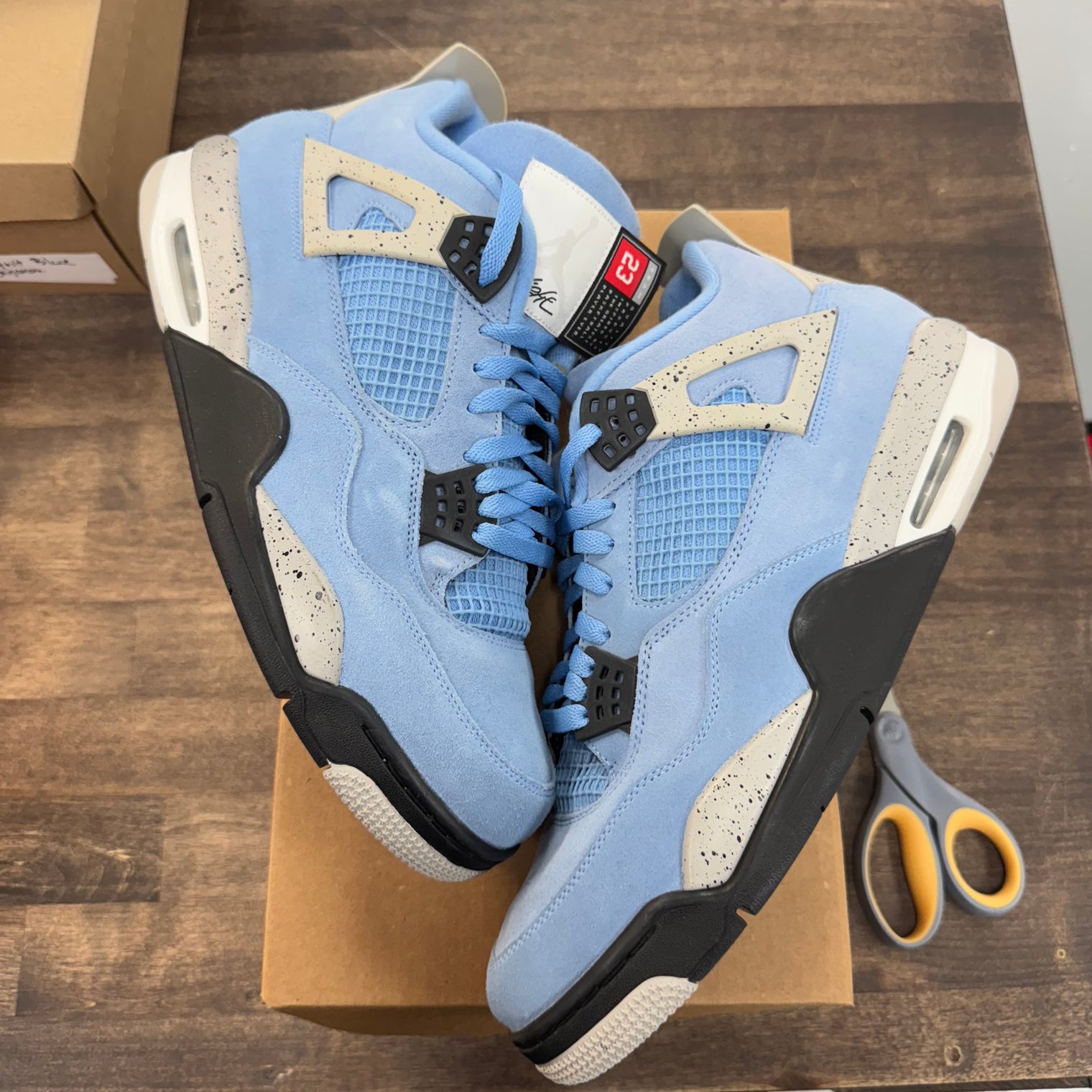 University Blue Jordan 4 Retro (USED, No Box)
