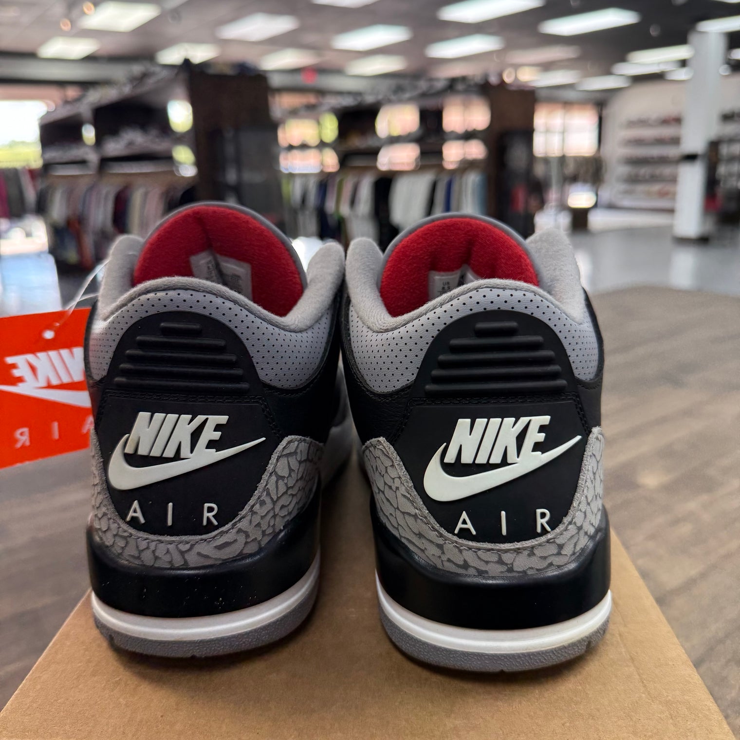 Black Cement Jordan 3 (2024) (USED, No Insoles, No Box)