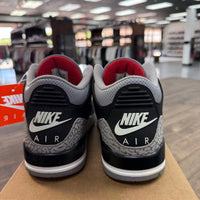 Black Cement Jordan 3 (2024) (USED, No Insoles, No Box)