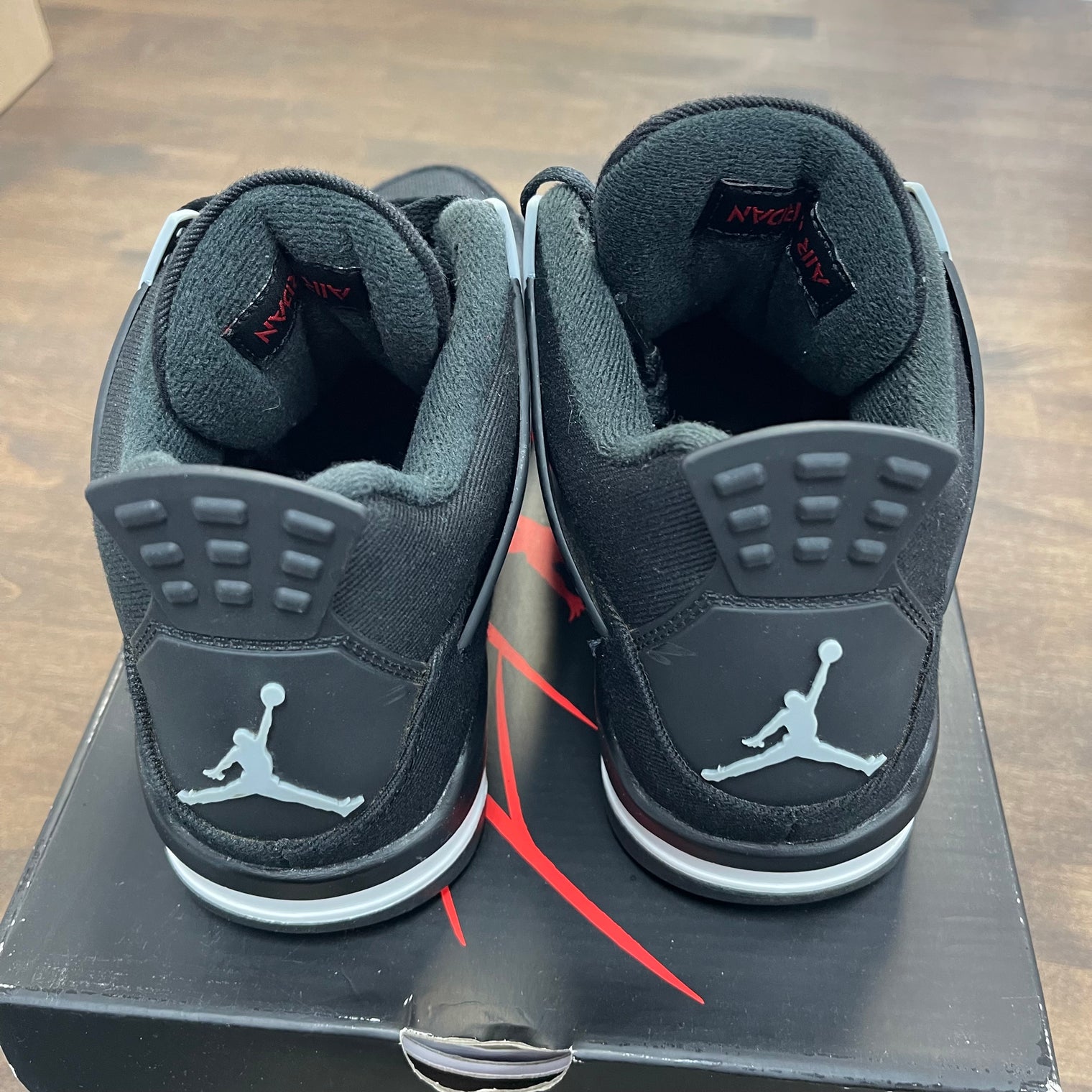 Black Canvas Jordan 4 (USED)