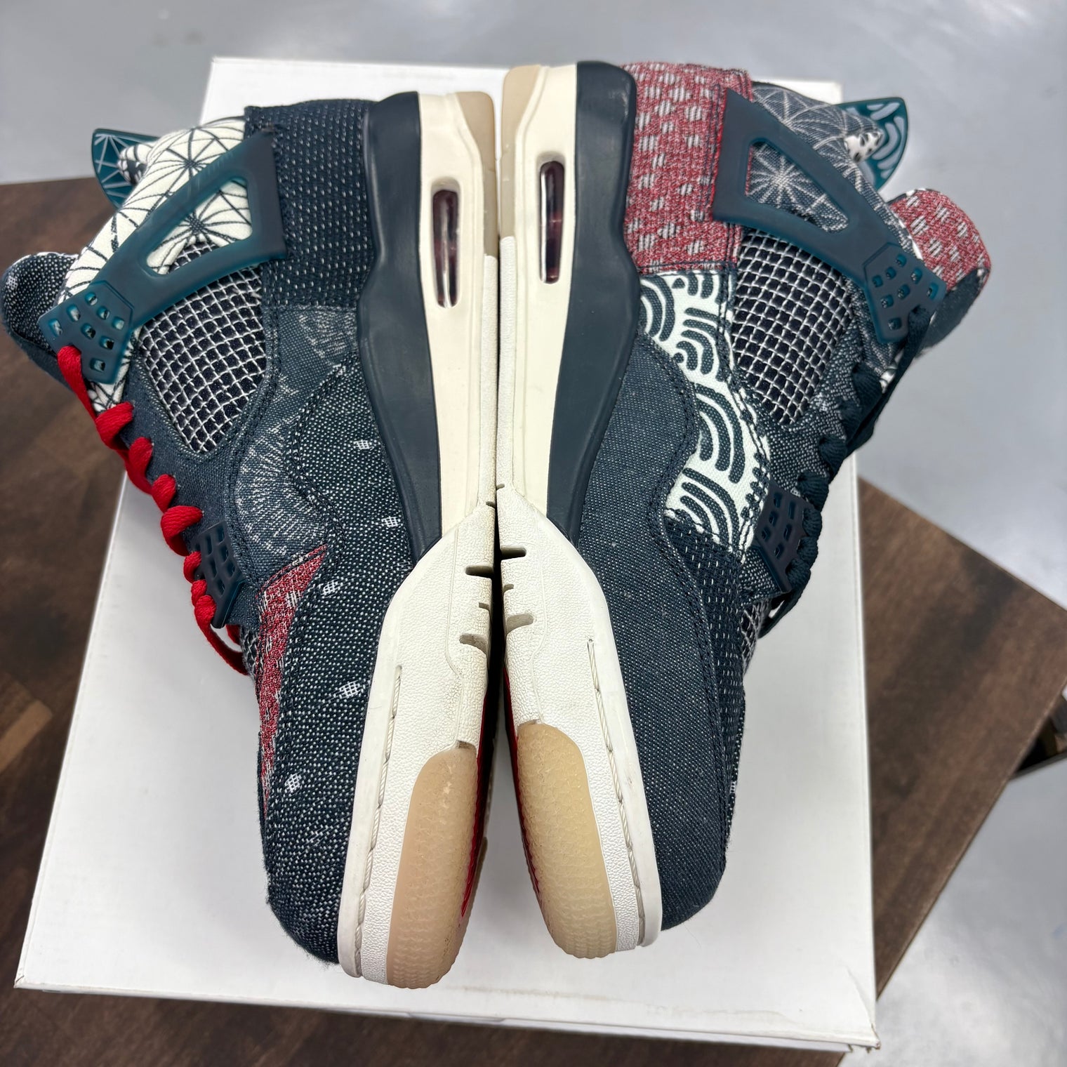 Sashiko Jordan 4 Retro (Lightly Worn, No Box)