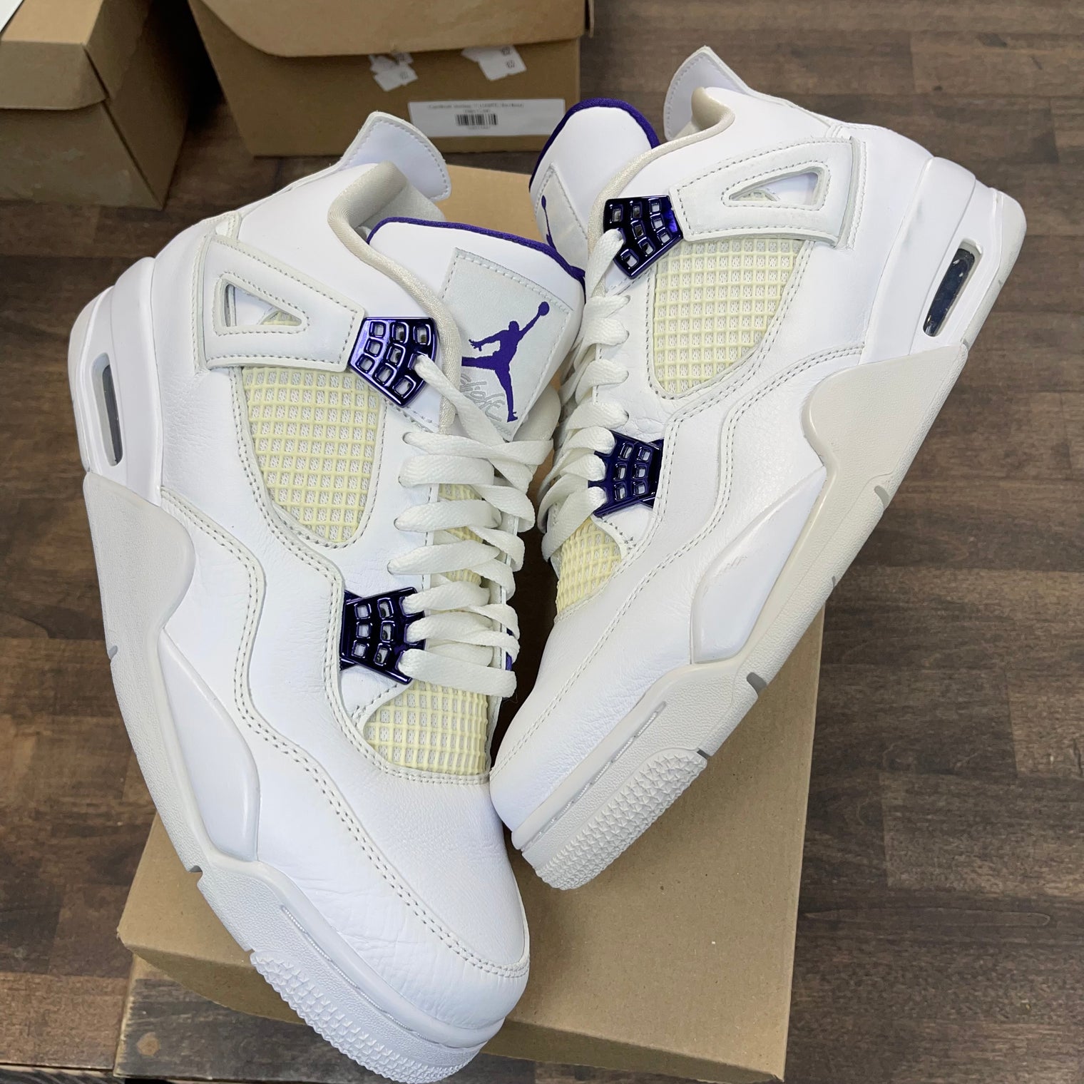 Metallic Purple Jordan 4 (USED,No Box)